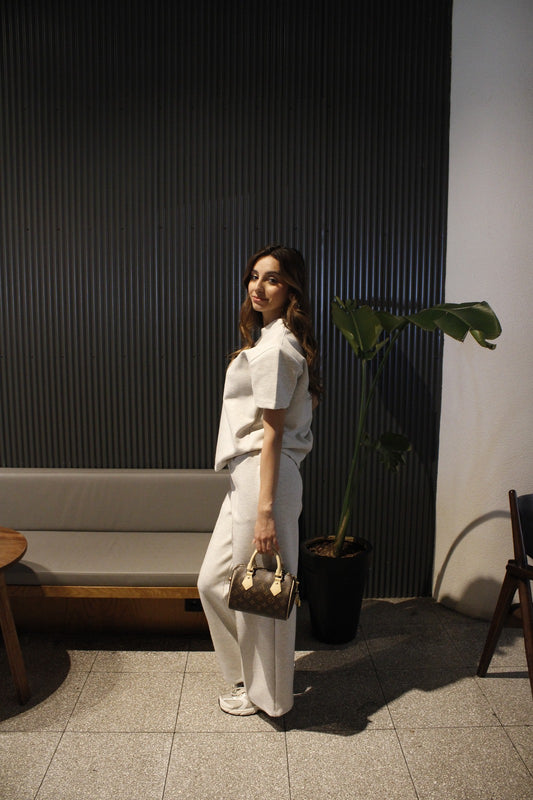 Gri T-Shirt Pantolon Takım