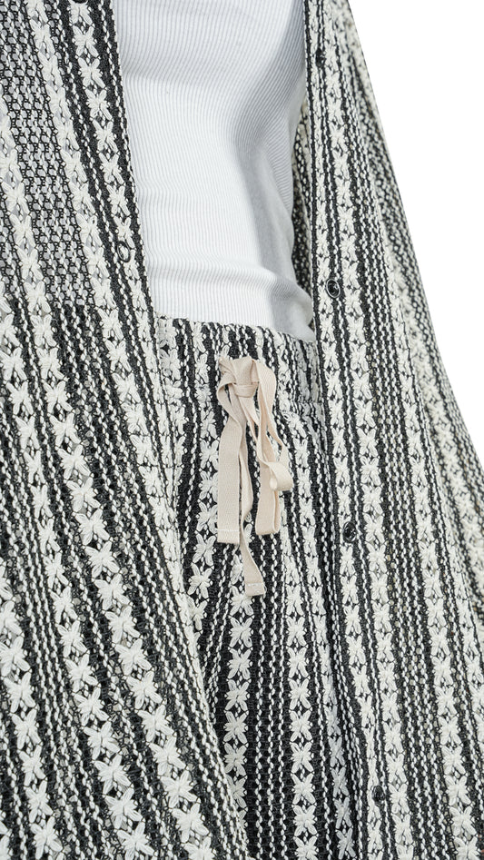 Ajurlu Çiçek Desenli Yazlık Takım