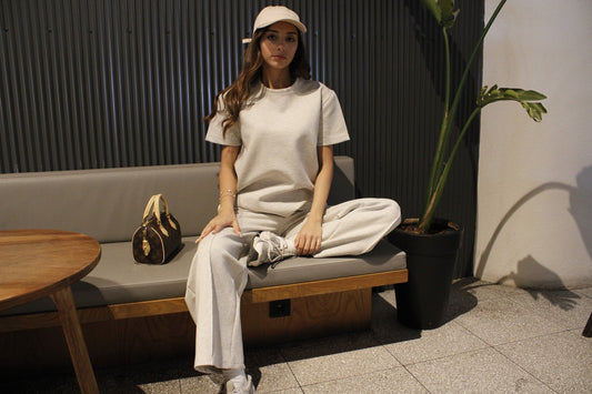Gri T-Shirt Pantolon Takım