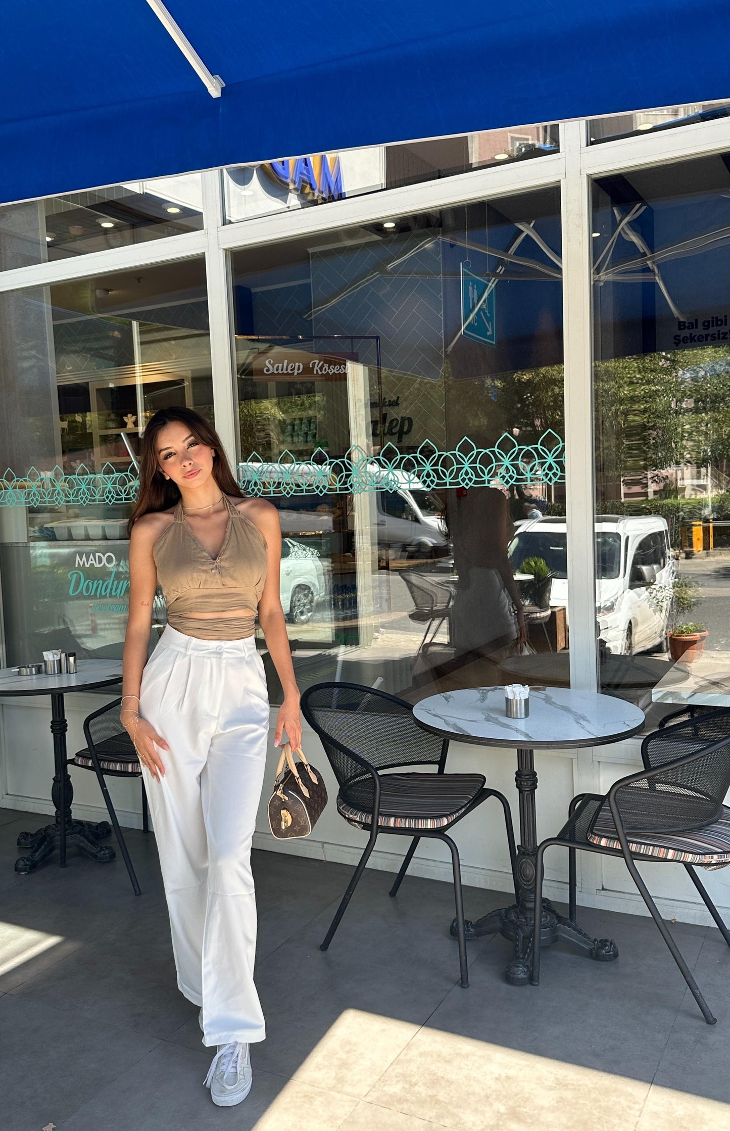 Yüksek Bel Palazzo Pantolon