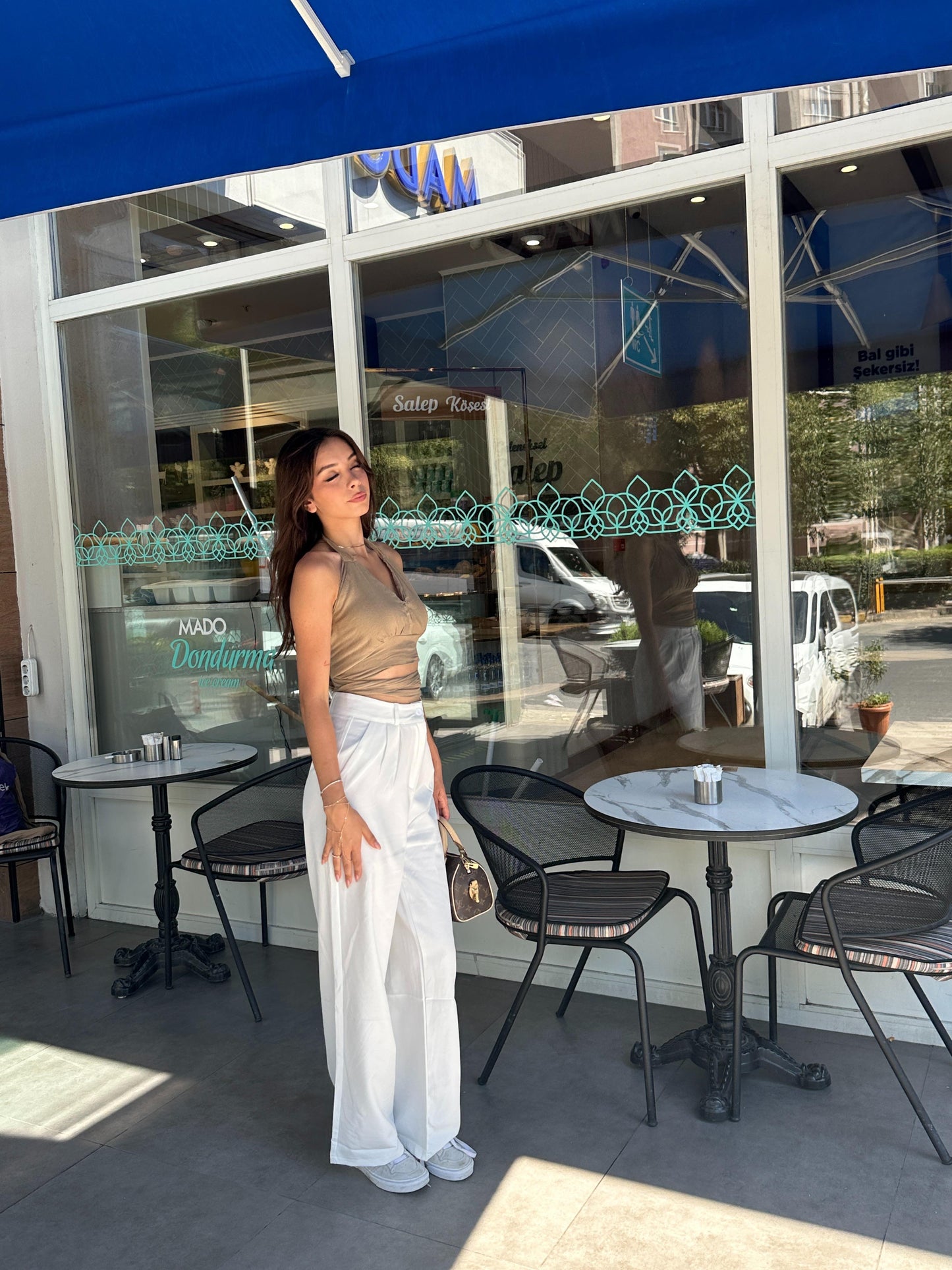 Yüksek Bel Palazzo Pantolon