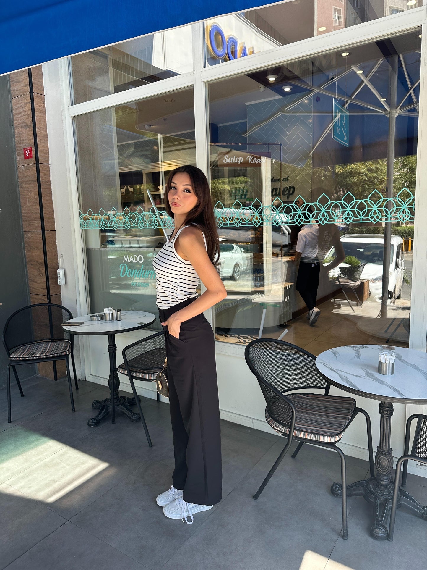 Yüksek Bel Palazzo Pantolon