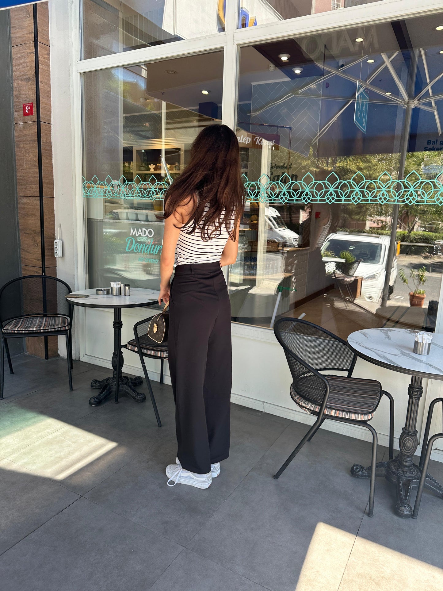 Yüksek Bel Palazzo Pantolon