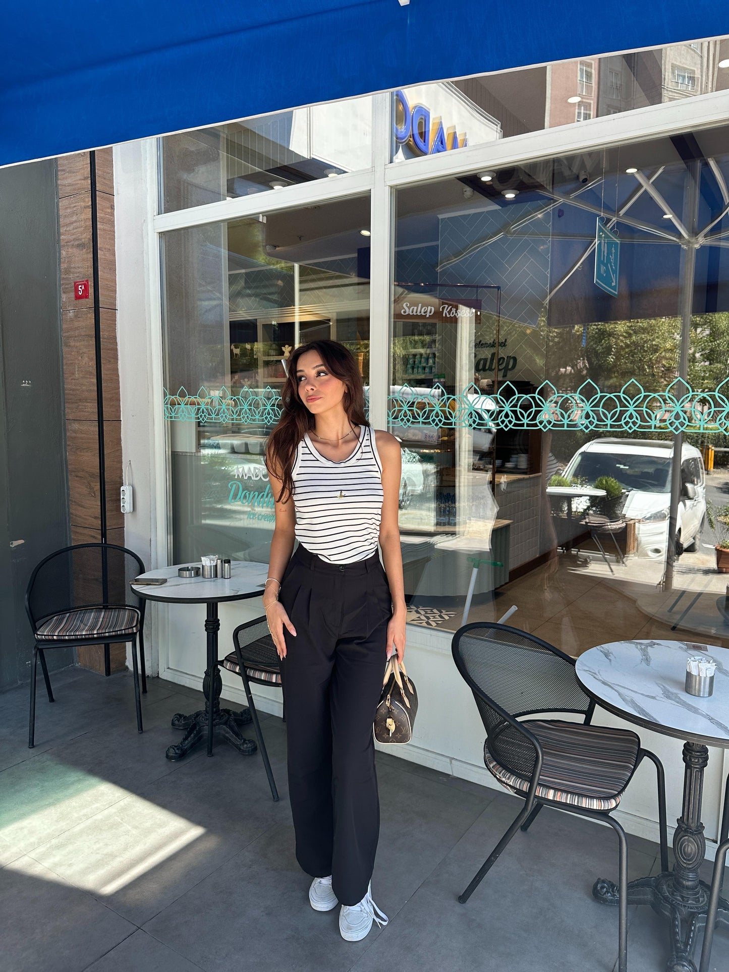 Yüksek Bel Palazzo Pantolon