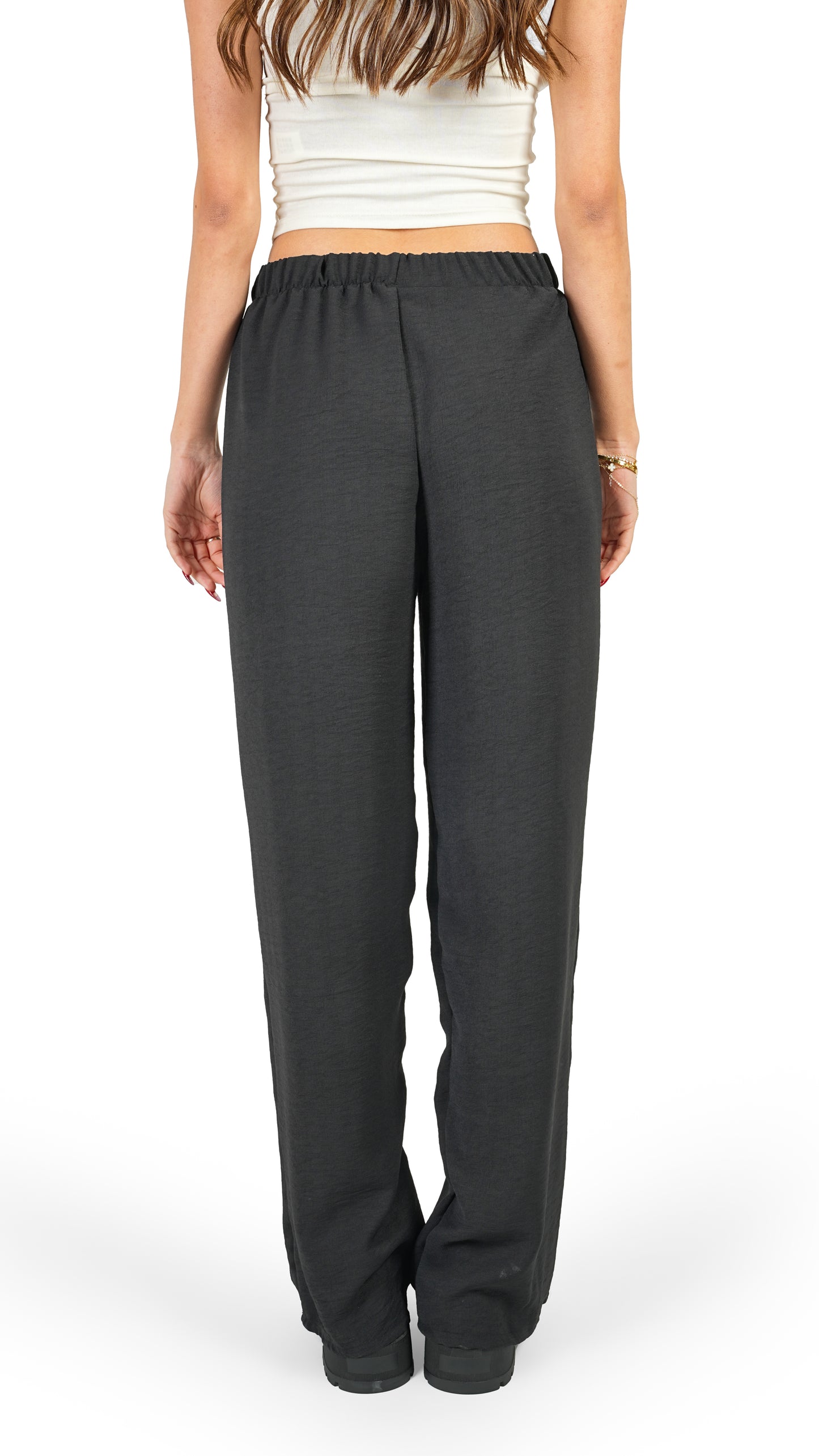 Siyah Dokuma Pantolon