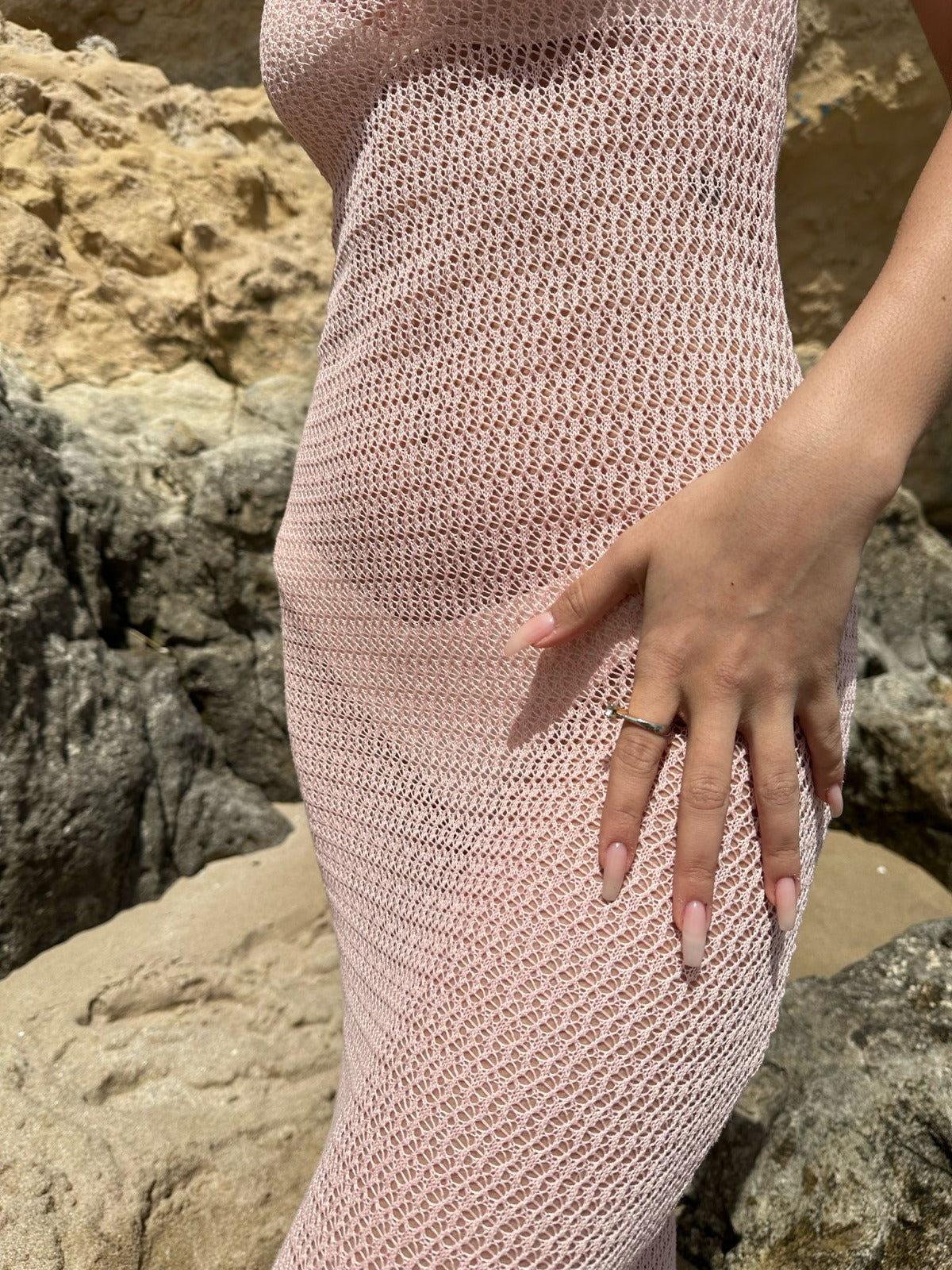 Triko Yazlık Plaj Elbise